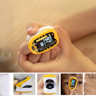 Baby Finger Pulse Oximeter Pediatric Oximeter SpO2 PR OLED Rechargeable Children kids Pulsioximeter image