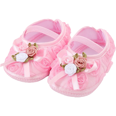 Baby Girls Shoes Soft Sole CN (0-10 Month) - 1Pair image