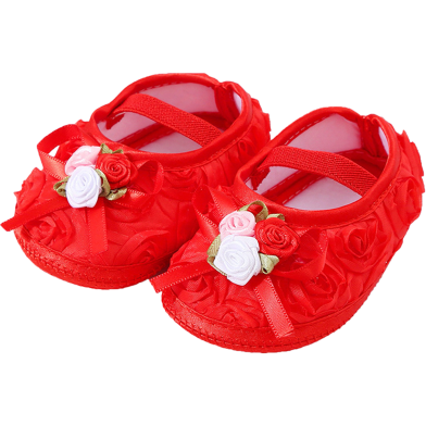 Baby Girls Shoes Soft Sole CN (0-10 Month) - 1Pair image