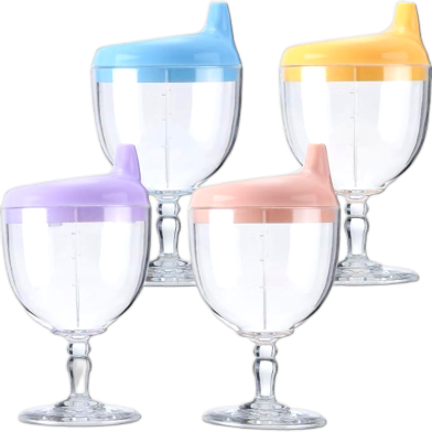 Baby Goblet Children's Wine Cup Juice Cup Milk Water Cup Learning To Drink Duckbill Cup Anti-Wine Cup Milk -1Pcs image