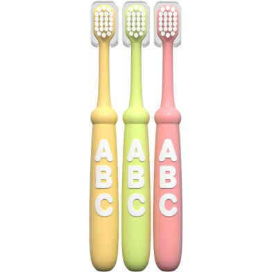 Baby Hand Brush Children's Toothbrush Soft-bristled Cn -3 Pcs Set image