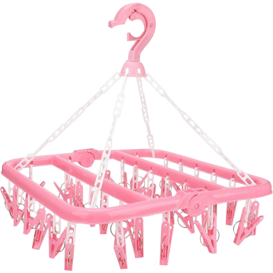 Baby Hanger Folding Pink image