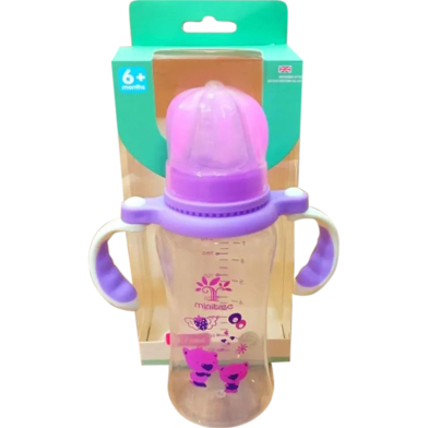 Baby PP Feedin Bottle with Handle 240ml - 1pcs image