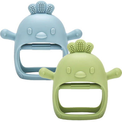 Baby Silicone Hand Teether Pacifiers CN With Box 1 Pcs image