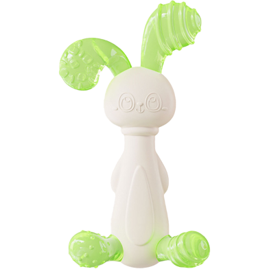 Baby Silicone Teether Rabbit With Storage Box - 1 Pcs image