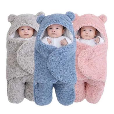Baby Sleeping Bag – Ultra-Soft Fluffy Fleece Swaddle for Newborns (0-12 Months) image