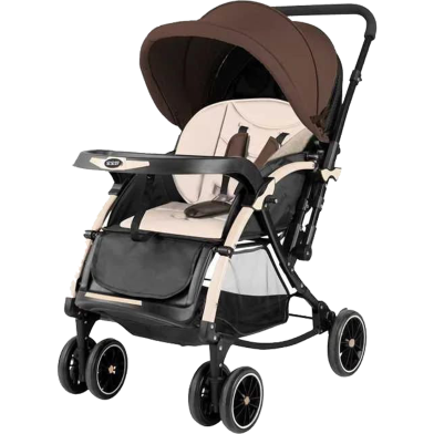 Baby Stroller C3 Pram for Your Baby with Rocking Mood and Adjustable Handle Bar Best Premium Quality Prams Trolly image