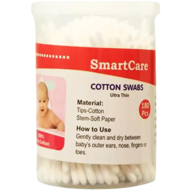 Baby Thin Cotton Bud Rotate Box 180 pcs image