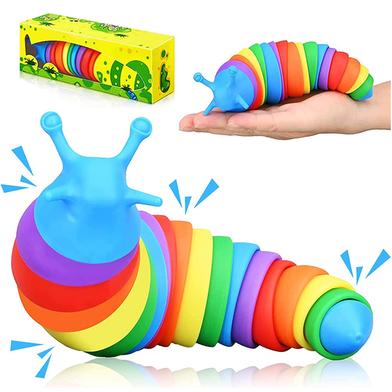 Baby Toy Food Grade Articulated Stretch Slug Fidget Sensory Toy - Baby Toys image