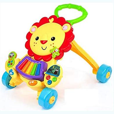 Baby Walker Multifunctional Baby Hand Push Walker with Music Light and Toys image
