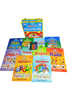 বেবিস ফার্স্ট কালারিং ব্যাগ (১ বাক্সে ১০টি বই) image