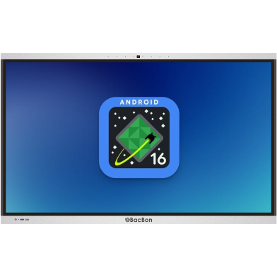 BacBon 4K Smart Board UHD Android Interactive Flat Panel With 50MP Camera image