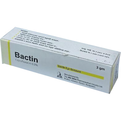 Bactin 3 gm Ointment 3 gm Tube image