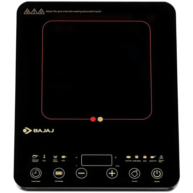 Bajaj ABS Majesty Slim 2100 Watt Induction Cooktop (Black, Gold mix) image