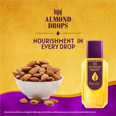 Bajaj Almond Drop Non Sticky Hair Oil 300 ml Slide 3