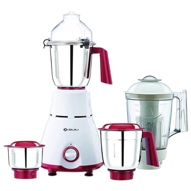 Bajaj GX-4701 800W Mixer Grinder with Nutri Pro Feature, 4 Jars, White image