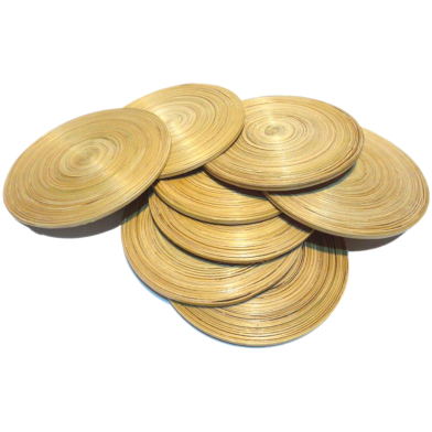 Bamboo Coaster Set Of 6 image