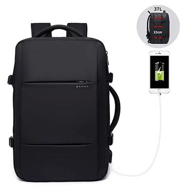 Bange Expandable Laptop Backpack (Black) 15.6 Inch image