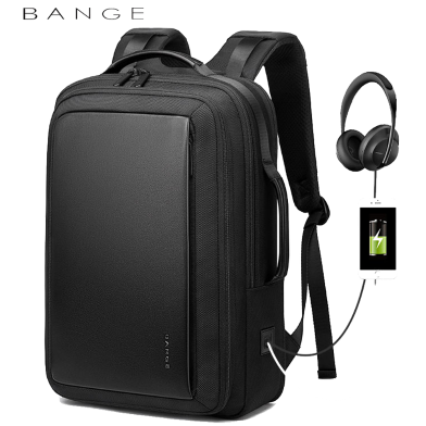 Bange New Style Functional College School Usb Business Wholesale Custom Smart Waterproof Laptop School Backpack Bags for Men image