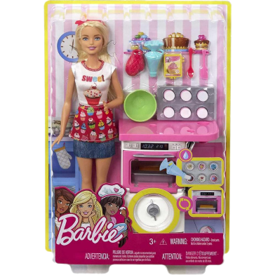 Barbie Bakery Chef Doll And Playset -133138435 image