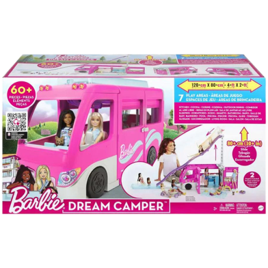 Barbie DreamCamper Toy Playset with Over 60 Barbie Accessories image