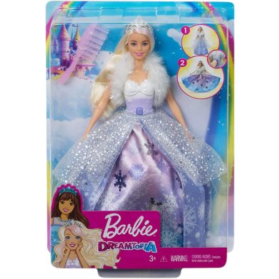 Barbie Dreamtopia Princess Doll Fashion Reveal Doll 12 inch Blonde with Pink Hairstreak image