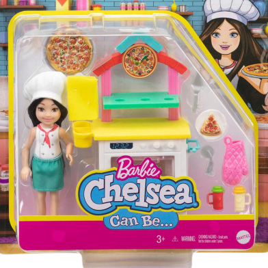 Barbie GTR63 Chelsea Pizza Chef Play Set image