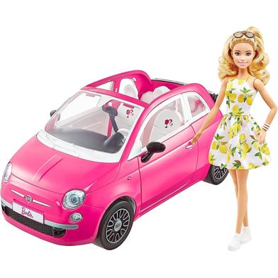 Barbie GXR57 Fiat 500 Doll And Vehicle image