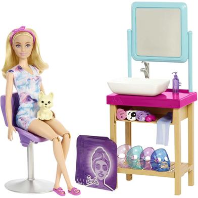 Barbie HCM82 Sparkle Mask Day Spa Playset image