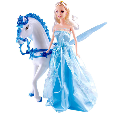 Barbie Princess Doll With Horse Carriage Beautiful Music And Light Nice  Gift For Kids Girls : Barbie | Rokomari.com