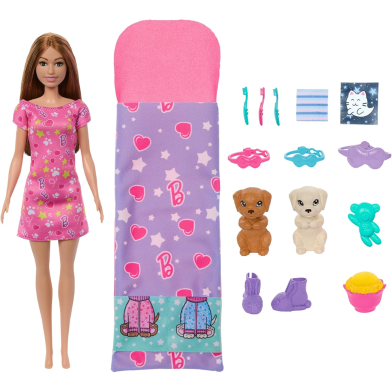 Barbie Puppy Slumber Party 3Plus (Hxn01) – Interactive Toy Set for Kids 3 Plus | Fun Play Experience image