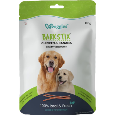 Wiggles Barkstix Chicken and Hemp For Healthy Dog Treats 100 gm image