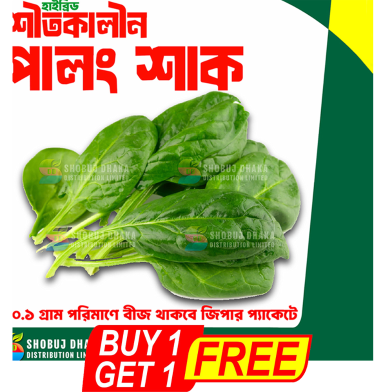 Baromashi Spinach Seeds BUY 1 GET 1 FREE image