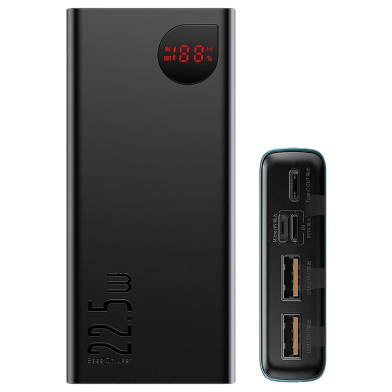 Baseus Adaman Metal Digital Display Quick Charge Power Bank - 20000mAh 22.5W - PPAD000101 image