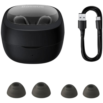 Baseus Bowie WM02 True Wireless Earphones (NGTW180101)-Black image