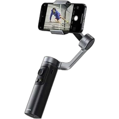 Baseus Control Smartphone Handheld Folding Gimbal Stabilizer Dark grey image