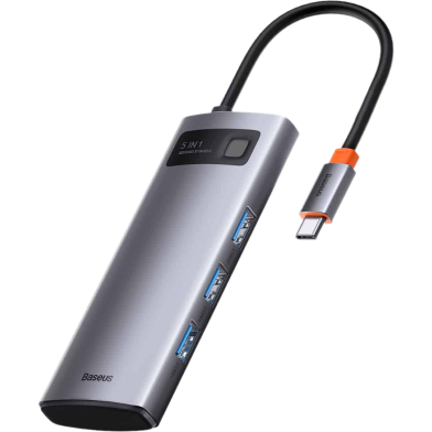 Baseus Metal Gleam Series 5-in-1 Multifunctional Type-C HUB Docking Station image
