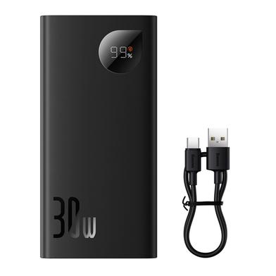 Baseus (PPAD040101) Adaman2 Digital Display Fast Charge Power Bank 10000mAh 30W Overseas Edition-Black image