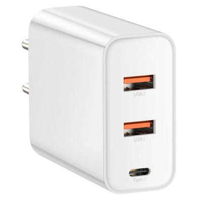 Baseus PPS Three Output Quick Charger C 2U 60W EU (CCFS-G02) – White image