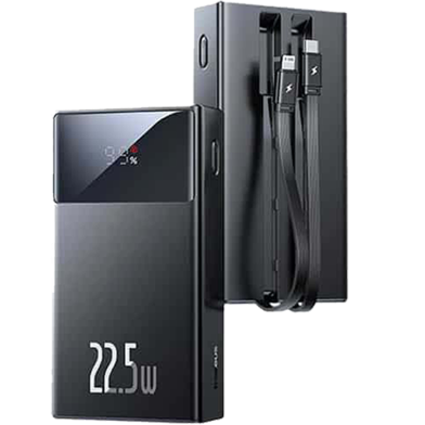 Baseus PPXD2-10 22.5W 10000mAh Fast Charging Power Bank with Builtin Cable image