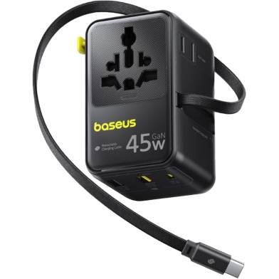 Baseus PicoGo AG11 Universal Travel Adapter 2AC Plus 2U Plus 2C 45W image