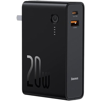 Baseus Power Station 2 Power Bank Adaptor 10000mAh 20W CN (PPNL010001)- Black image