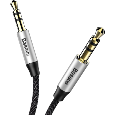 Baseus Yiven Audio Cable (Male to Male) M30 1.5M Silver Plus Black image