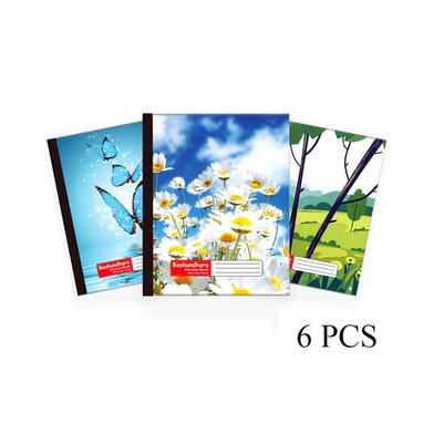 Bashundhara Exercise Book English Medium-GLU-304 Page (Pin Binding) - 6 Pcs image