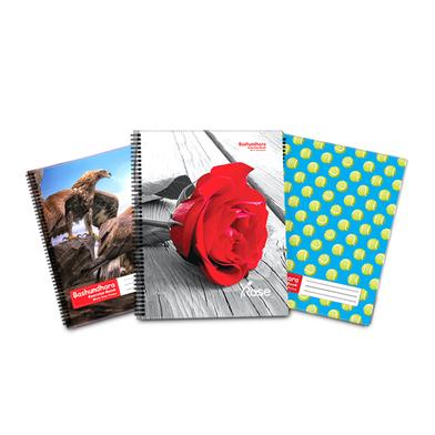 Bashundhara Exercise Book Math Margin Medium-164 Page (Spiral Binding) - 12 Pcs image
