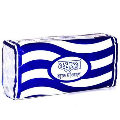 Bashundhara Hand Towel - 150 Pcs x 1 Ply (Sky Blue) image