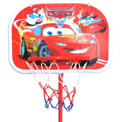 Basketball Play Set Toy for Kids 2 in 1 Adjustable Height 110-140 CM withy Ball and Pumper (666-6C) -365583527 image