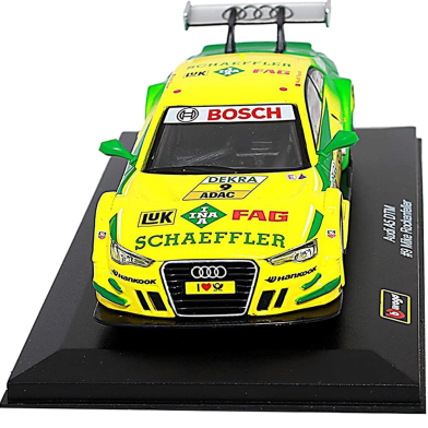 Bburago 1:32 Audi A5 DTM Diecast Model Car #3 Mattias Ekstrom #9 Mike Rockenfeller Diecast Model Racing Car NEW IN BOX image