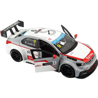 Bburago 1:32 Diecast Car Citreon C-Elysee WTCC 2014 Sebastian Loeb Model Racing Car Toy NEW IN BOX image
