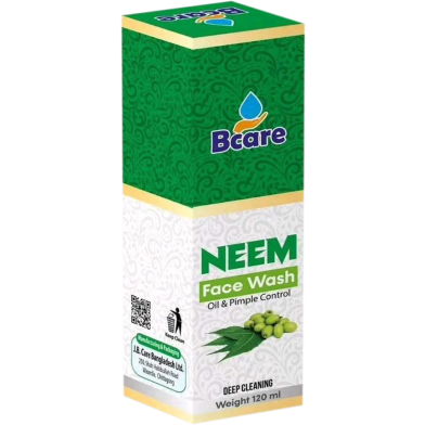 Bcare Organic Neem Face Wash, Neem Face Wash -120 ml image